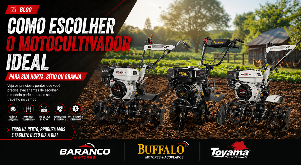 Como escolher o motocultivador ideal para sua horta, sítio ou granja