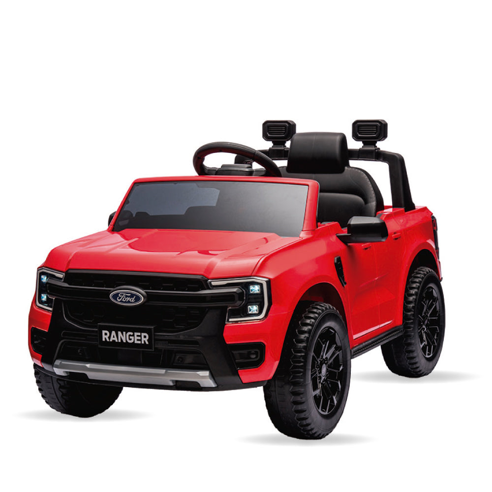 Carro Elétrico Infantil Ford Ranger 12v Com Controle Remoto Luz de Led e Volante com Sons de Corrida Zippy Toys