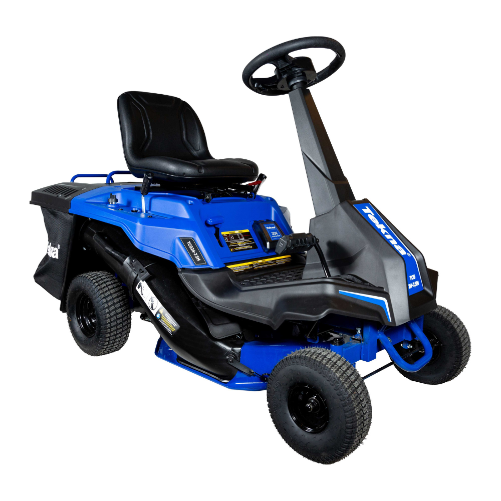 Trator Cortador Grama Gasolinha Partida Elétrica Com Recolhedor 150L TCG247,5M 7.5HP/CV 24" Tekna
