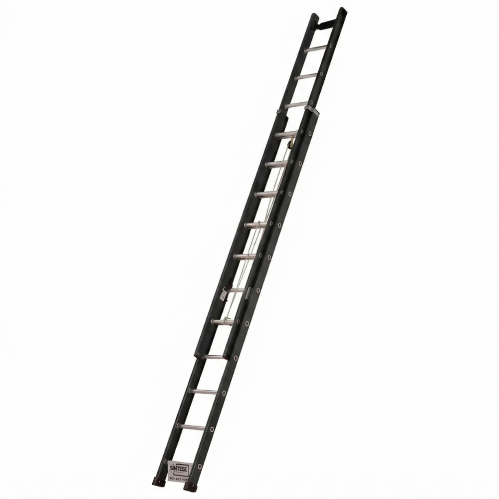 Escada Extensível Profissional Fibra de Vidro 4,20m a 7,20m 150kg Síntese
