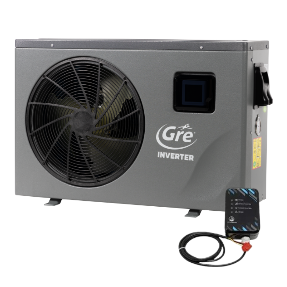 Bomba Trocador de Calor GRE9 Inverter 30.708 BTUS Aquecimento Piscinas até 53.000 Litros
