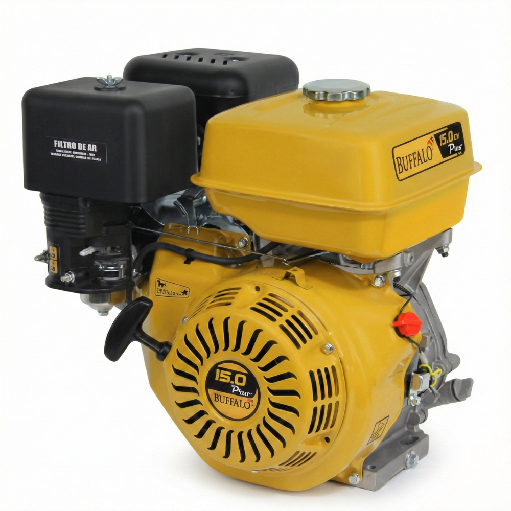 Motor Estacionário Gasolina Partida Elétrica BFGE 15HP/15CV 4T 420CC Buffalo