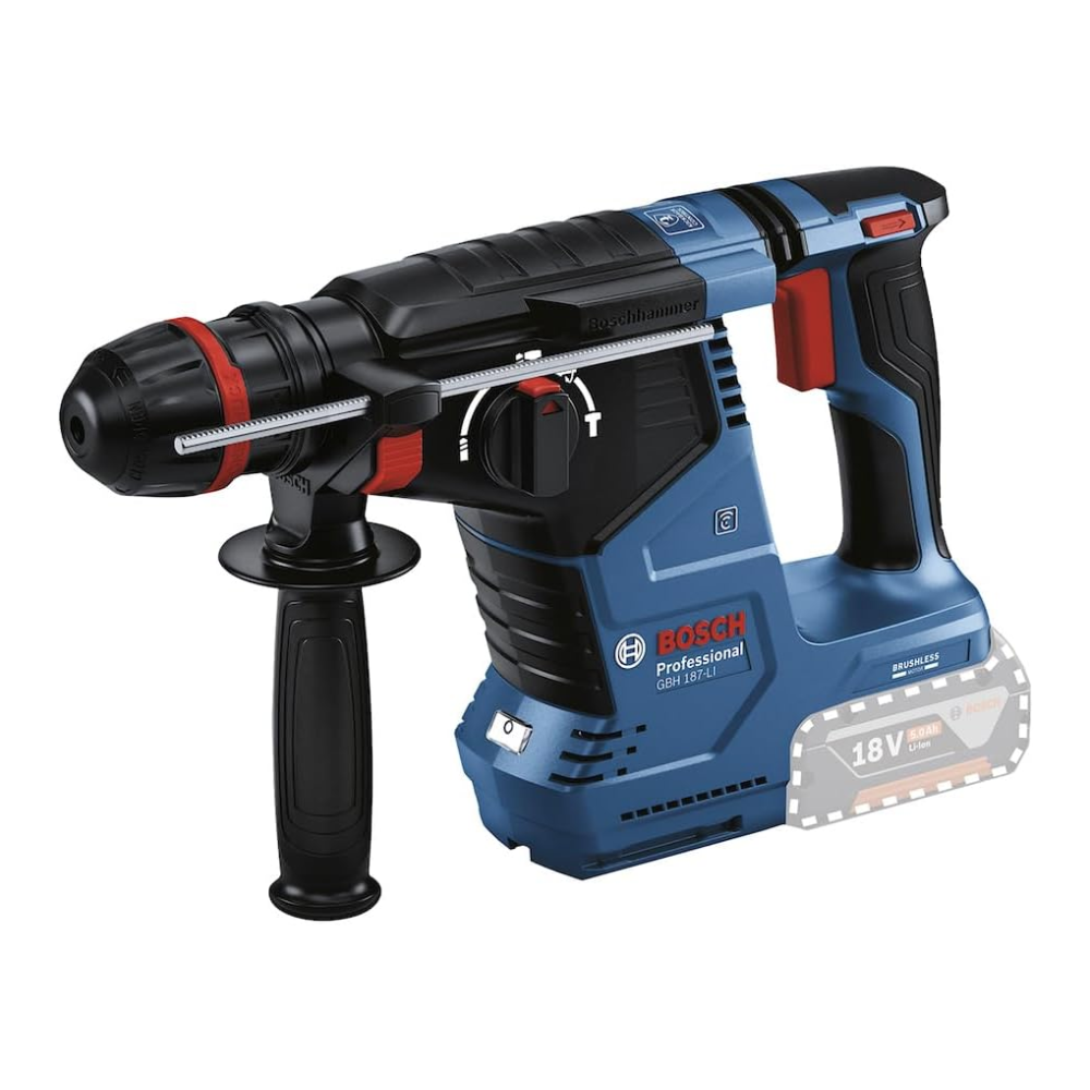 Martelete Rompedor a Bateria 18V GBH 187-LI Brushless SDS Plus Profissional Bosch
