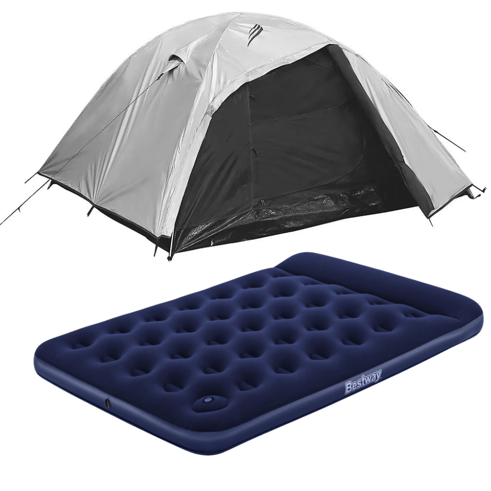 Barraca 4 Pessoas Onix Blackout Com Colchão Casal Com Bomba Embutida Nautika