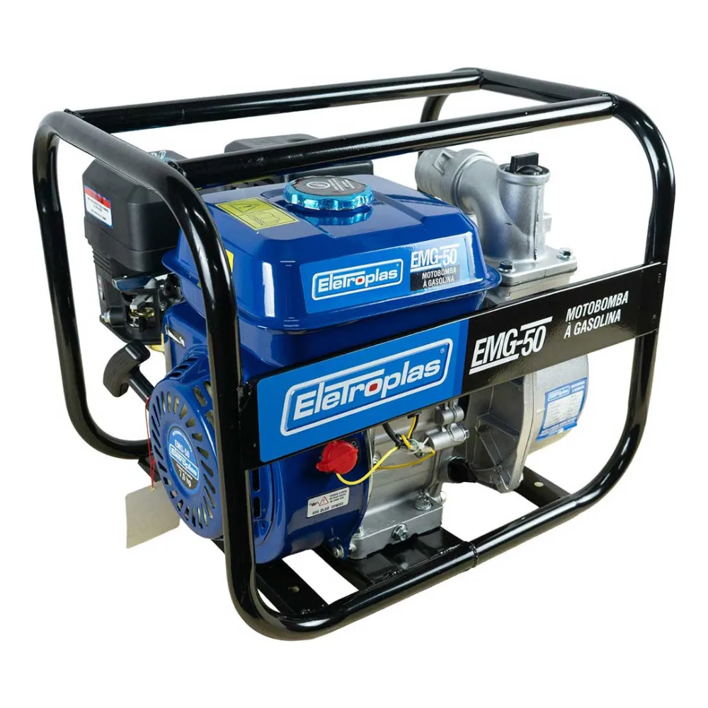 Motobomba Gasolina 7HP 2" Autoescorvante EAG-50 Eletroplas Alta Vazão Irrigação