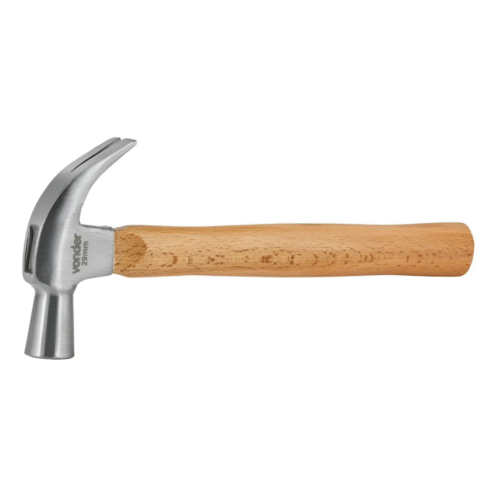 Martelo Unha Polido 29 Mm Com Cabo De Madeira Vonder