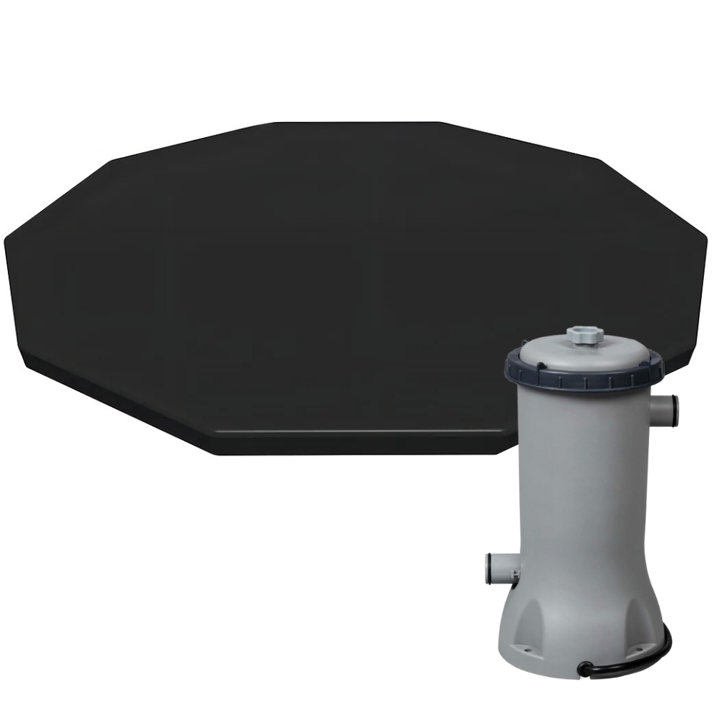 Kit Bomba Filtrante Bestway 2.006 L/h 127V com Capa de Proteção para Piscina 3,05m