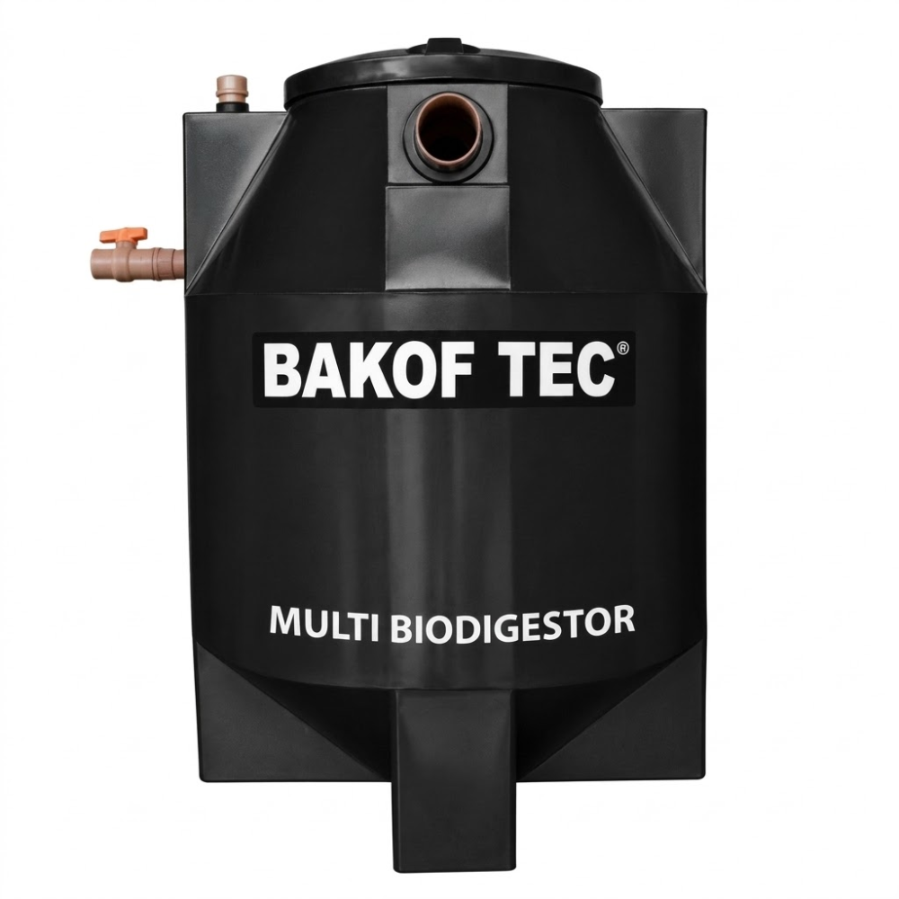 FOSSA SEPTICA BIODIGESTOR PARA ESGOTO 700/ DIA BAKOF PRETO