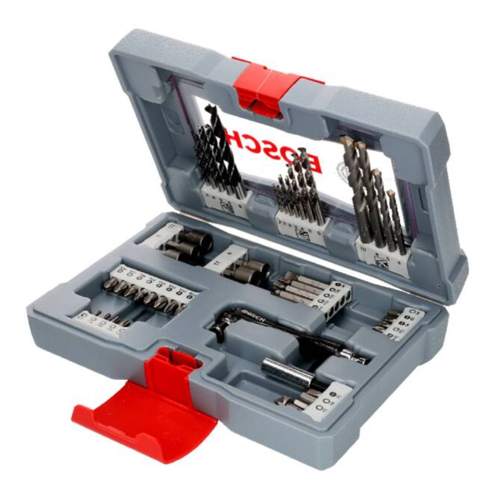 Jogo de Brocas Multimaterial Bosch Premium 50 Peças Com Maleta