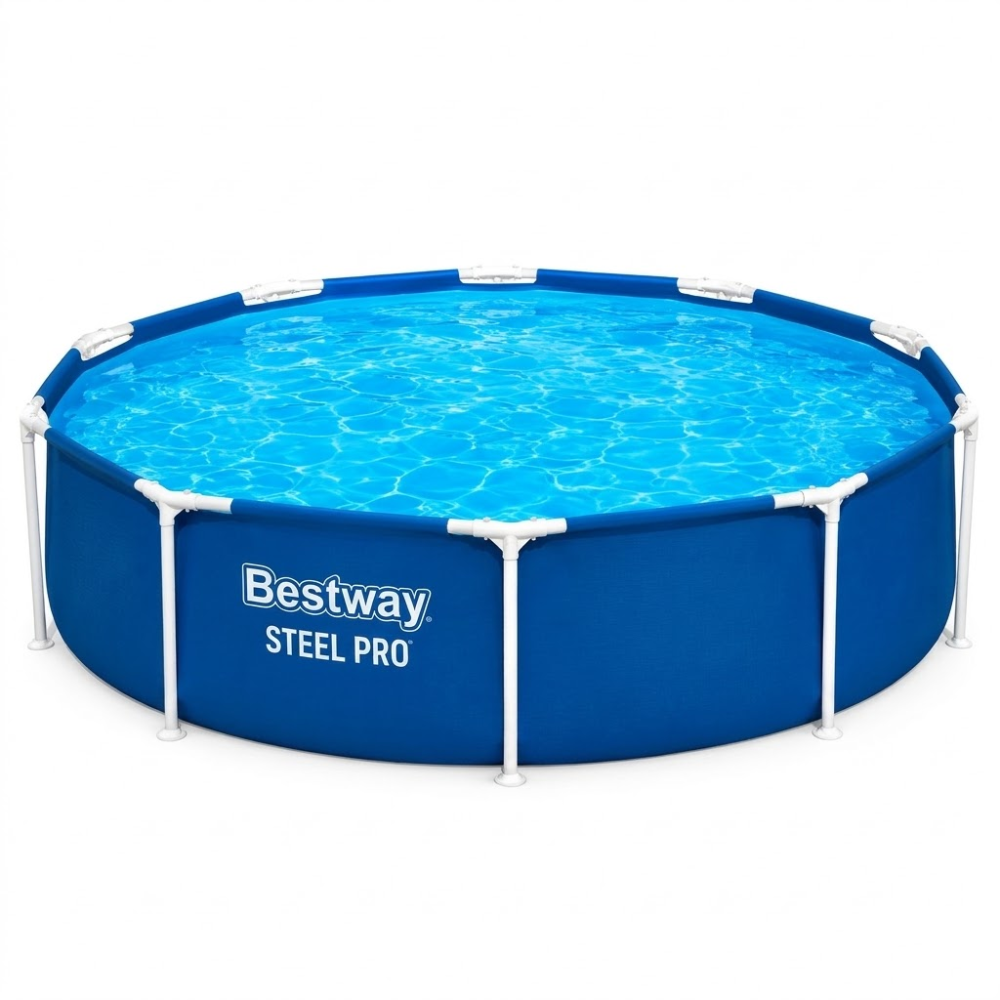PISCINA ESTRUTURAL 4.678 LITROS BESTWAY CIRCULAR STEEL PRO 3,05MX76CM
