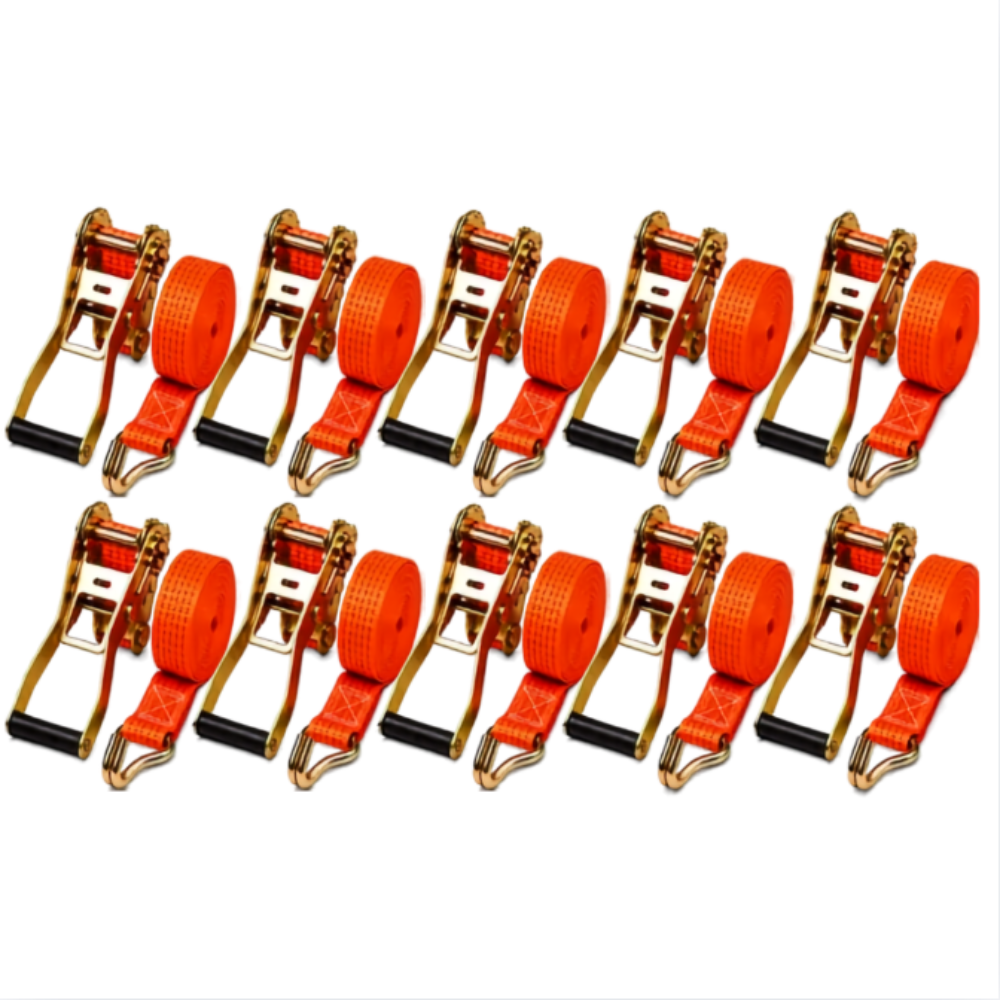 Kit 10 Cintas com Catraca para Amarração de Carga 5 Toneladas 9 Metros Muke Tools