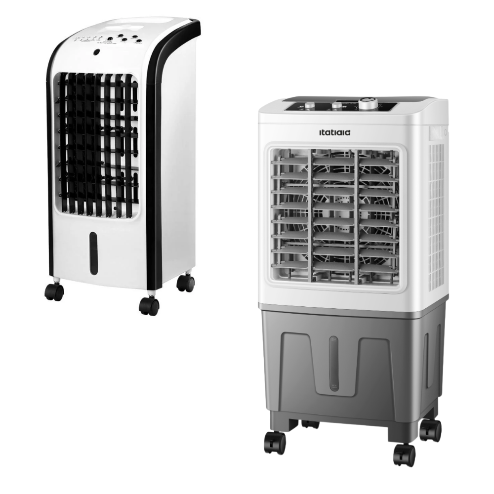 Kit 2 Climatizadores Itatiaia 4 em 1 Portátil 4L + Potente 20L 127V