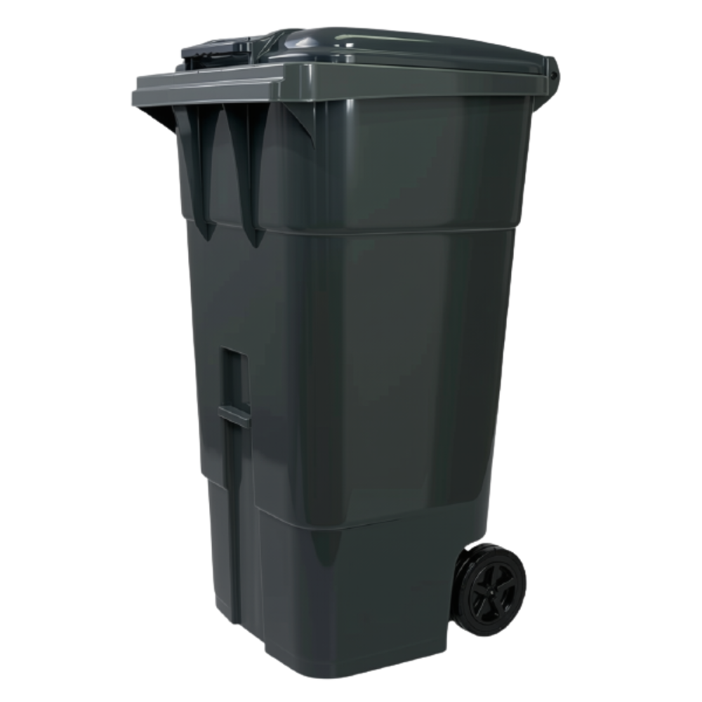 Lixeira Grande Coletora 240 Litros com Rodas e Alça