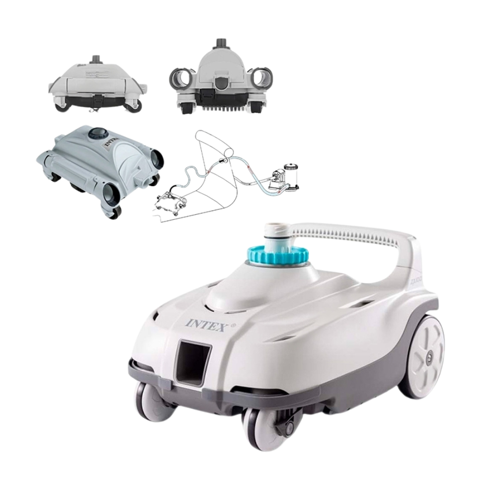 Robô Aspirador de Piscina Limpador Automático ZX100 Intex Mangueira Flexível 6m