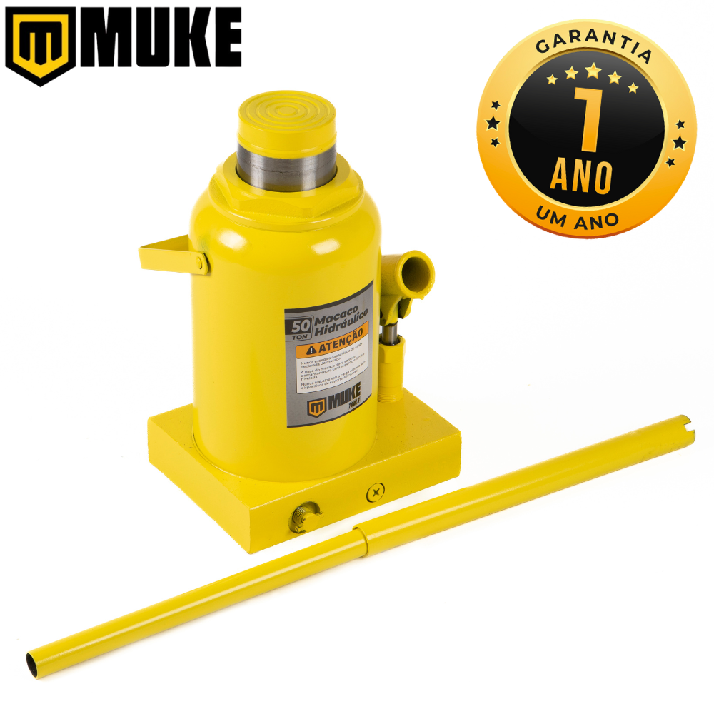 Macaco Hidráulico Tipo Garrafa 50 Toneladas Muke Tools
