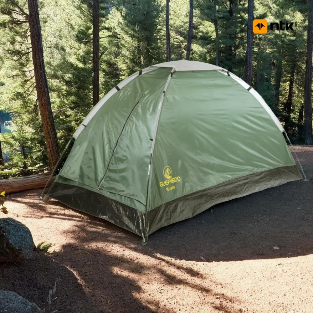 Barraca de Camping Koala 3 Pessoas Verde Guepardo - Leve, Compacta e Rápida de Montar