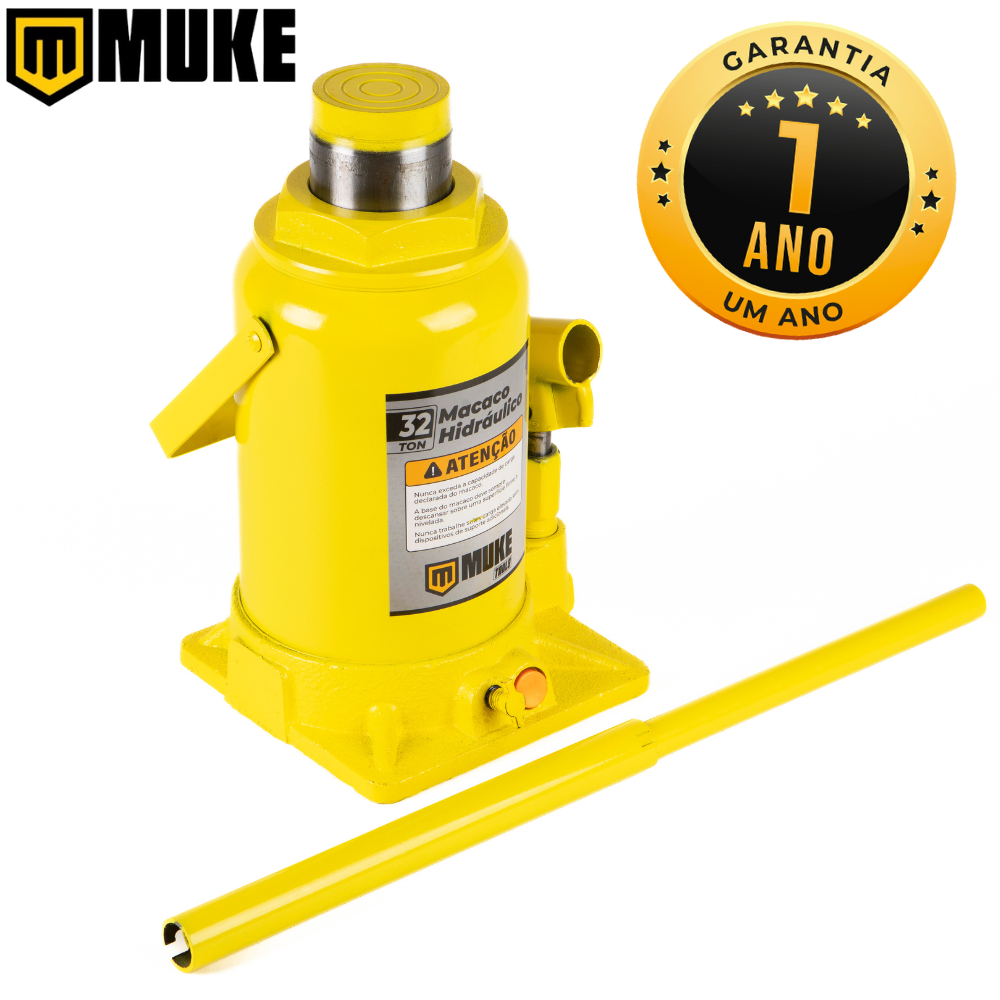 Macaco Hidráulico Tipo Garrafa 32 Toneladas Muke Tools
