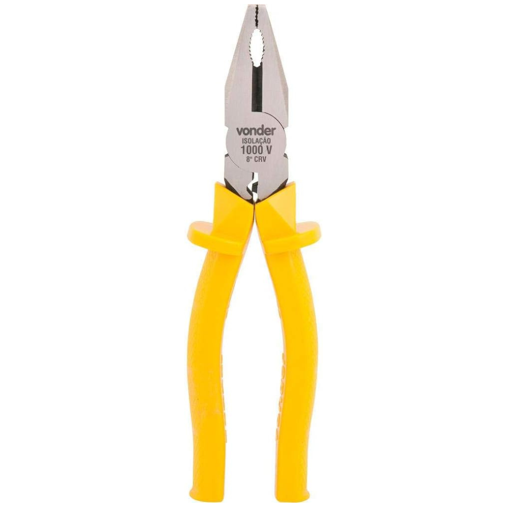 ALICATE UNIVERSAL 8" CROMO VANÁDIO COM ISOLAÇÃO ATÉ 1.000V VONDER