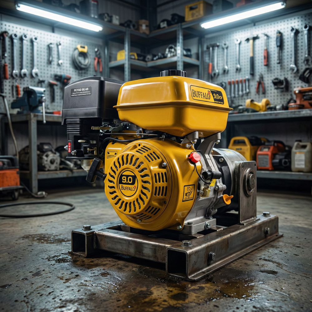 Motor Estacionário Gasolina Partida Manual BFG 9HP/9CV 4T 270CC Buffalo