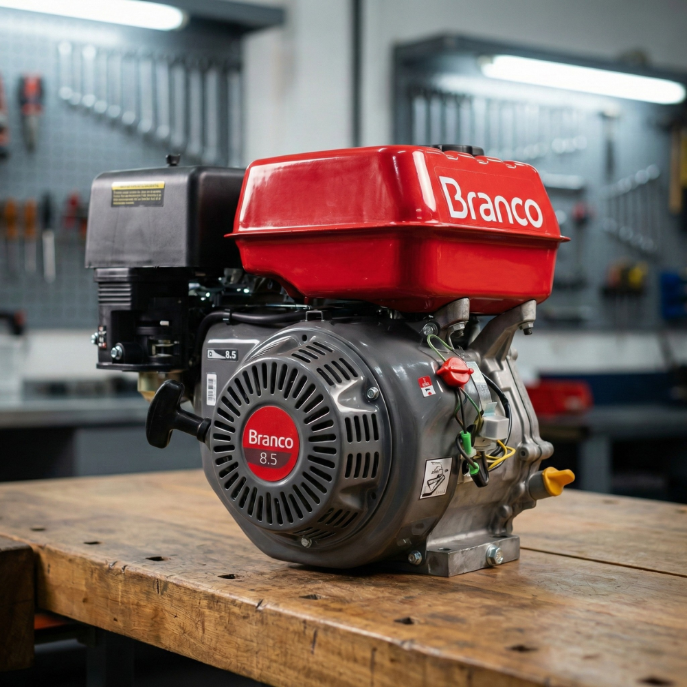 Motor Estacionário a Gasolina com Filtro Ciclônico B4T-8.5 8.5HP/8.5CV 270cc Branco