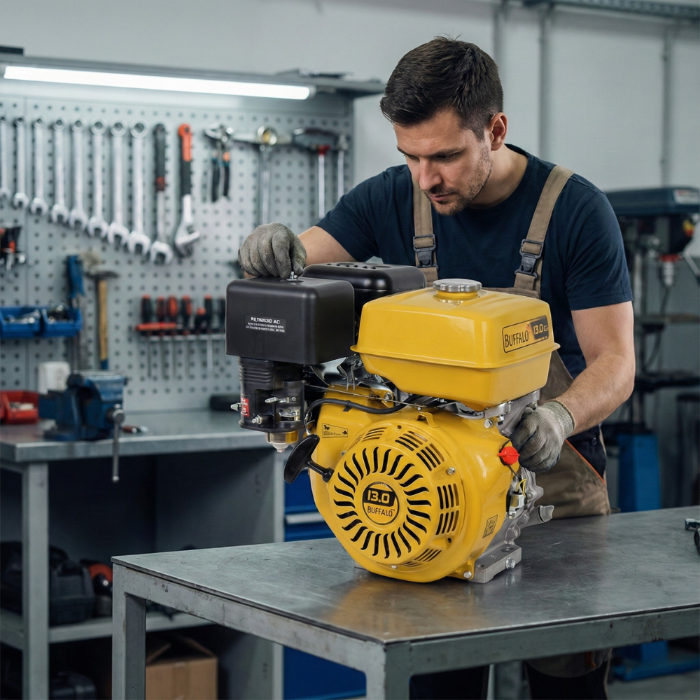 Motor Estacionário Gasolina Partida Manual BFG 13HP/13CV 4T 389cc Buffalo