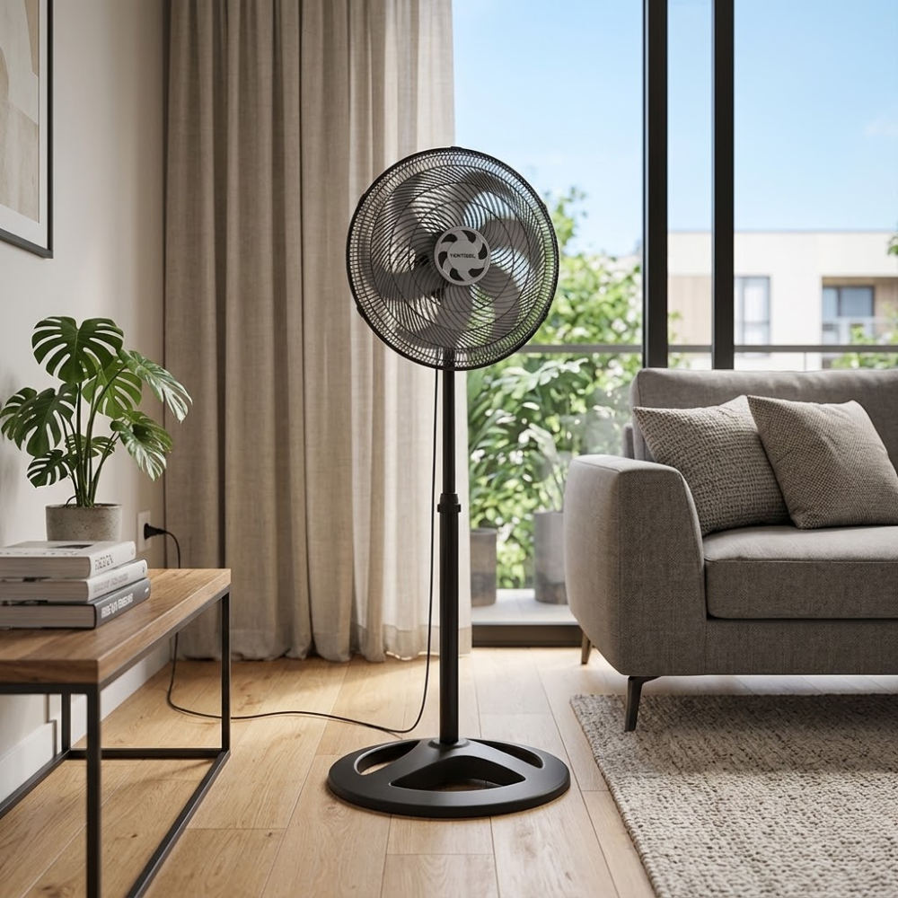 Ventilador Coluna Turbo 6P 40cm Preto 127V Ventisol