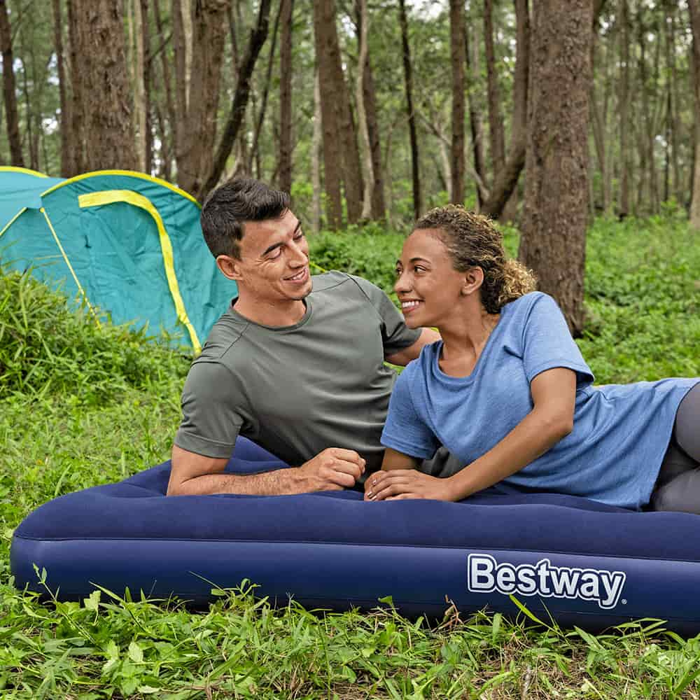 Colchão Inflável Casal Full 191x137x22cm 300kg Bestway com Bomba Manual
