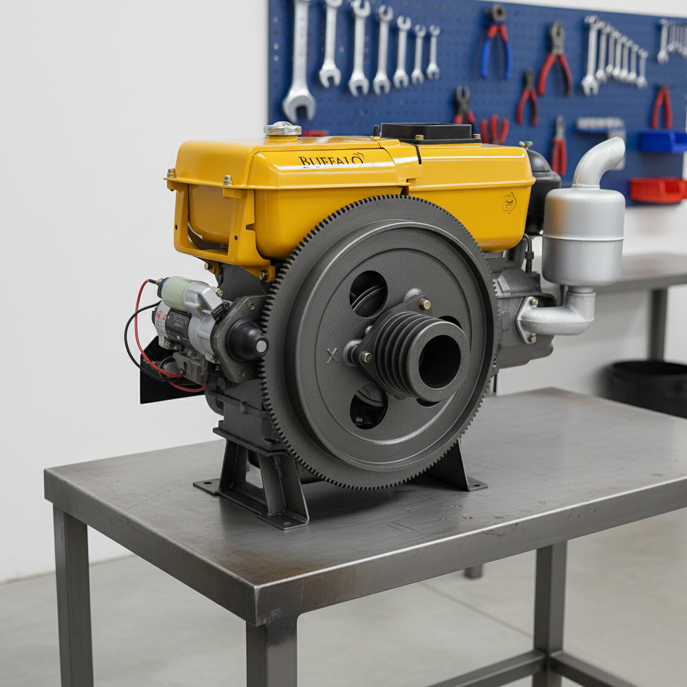 Motor Diesel 22CV Estacionário Partida Elétrica Termossifão Refrigerado a Água Buffalo