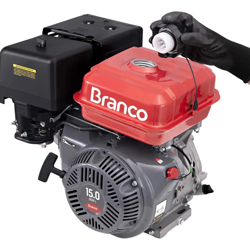 Motor Estacionário a Gasolina Partida Manual B4T 15HP/15CV 420cc Branco