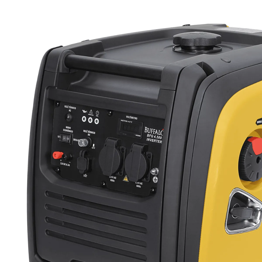 Gerador à Gasolina Partida Manual Inverter Silencioso 4.4 kVA BFG 4.500 Buffalo