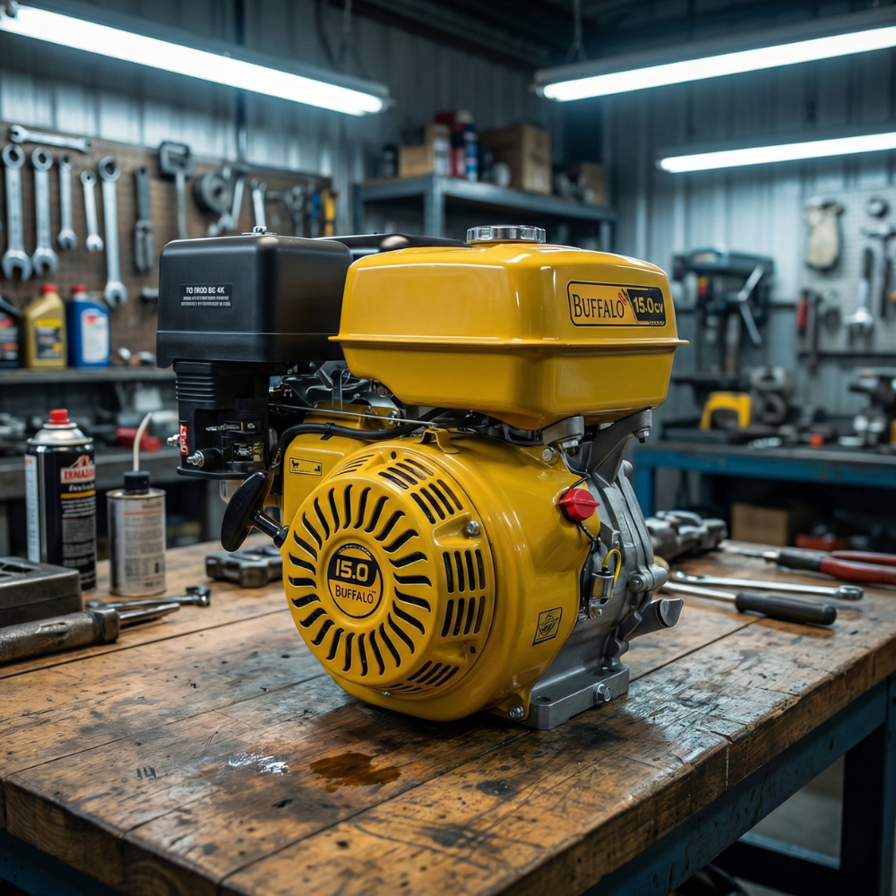 Motor Estacionário Gasolina Partida Manual BFG 15HP/15CV 4T 420CC Buffalo
