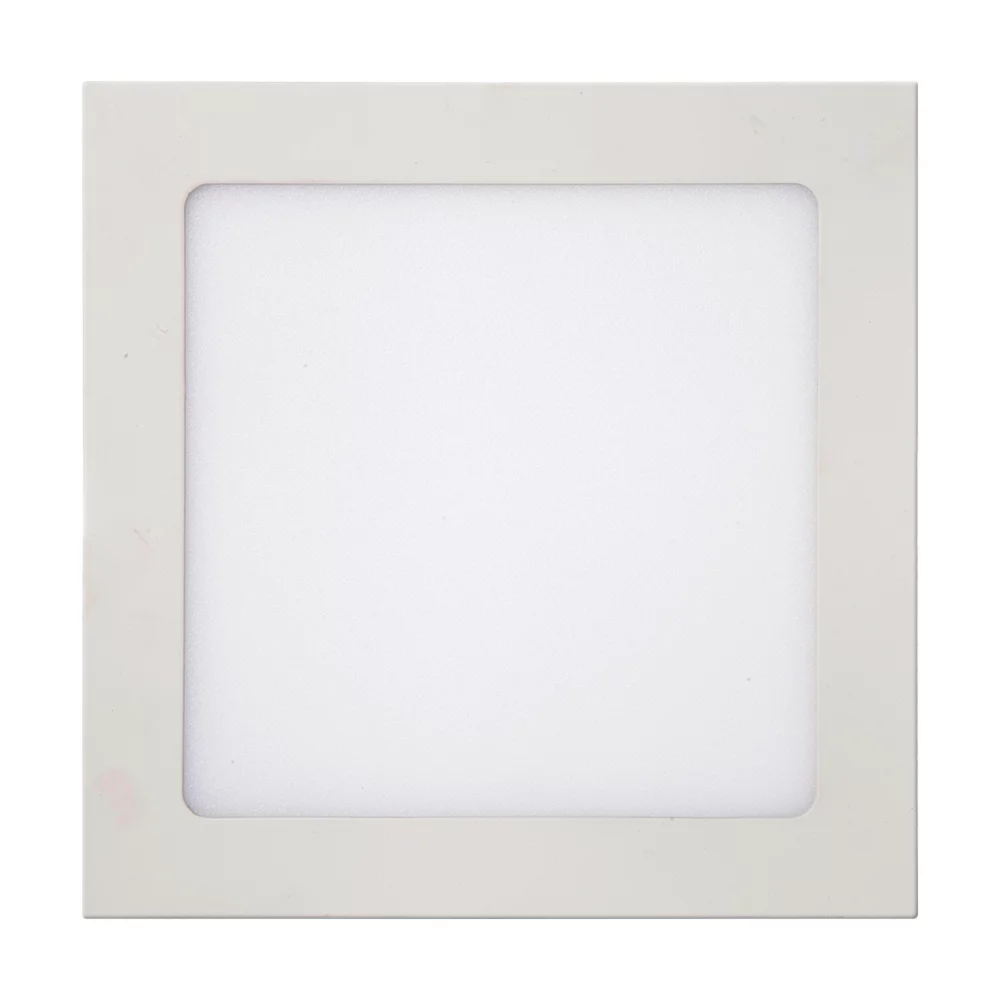 Luminária Plafon Led Sobrepor Slim 18w 6000k Quadrada Bivolt