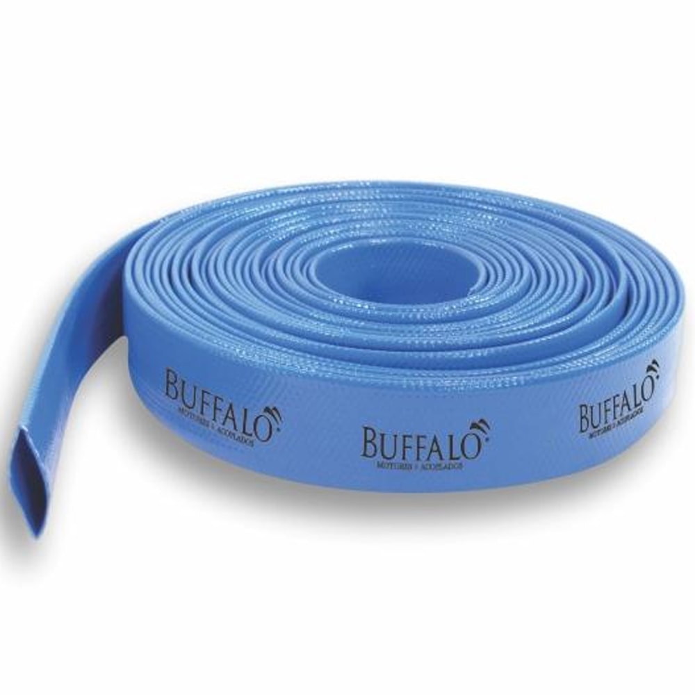 Mangueira de Água Flat Chata Azul 50 Metros 2 Polegadas Buffalo