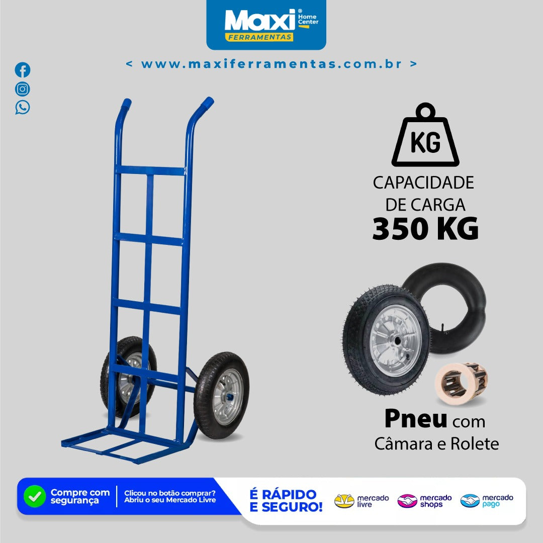 Carrinho Carro Armazém Para Cargas 350kg Metalosa