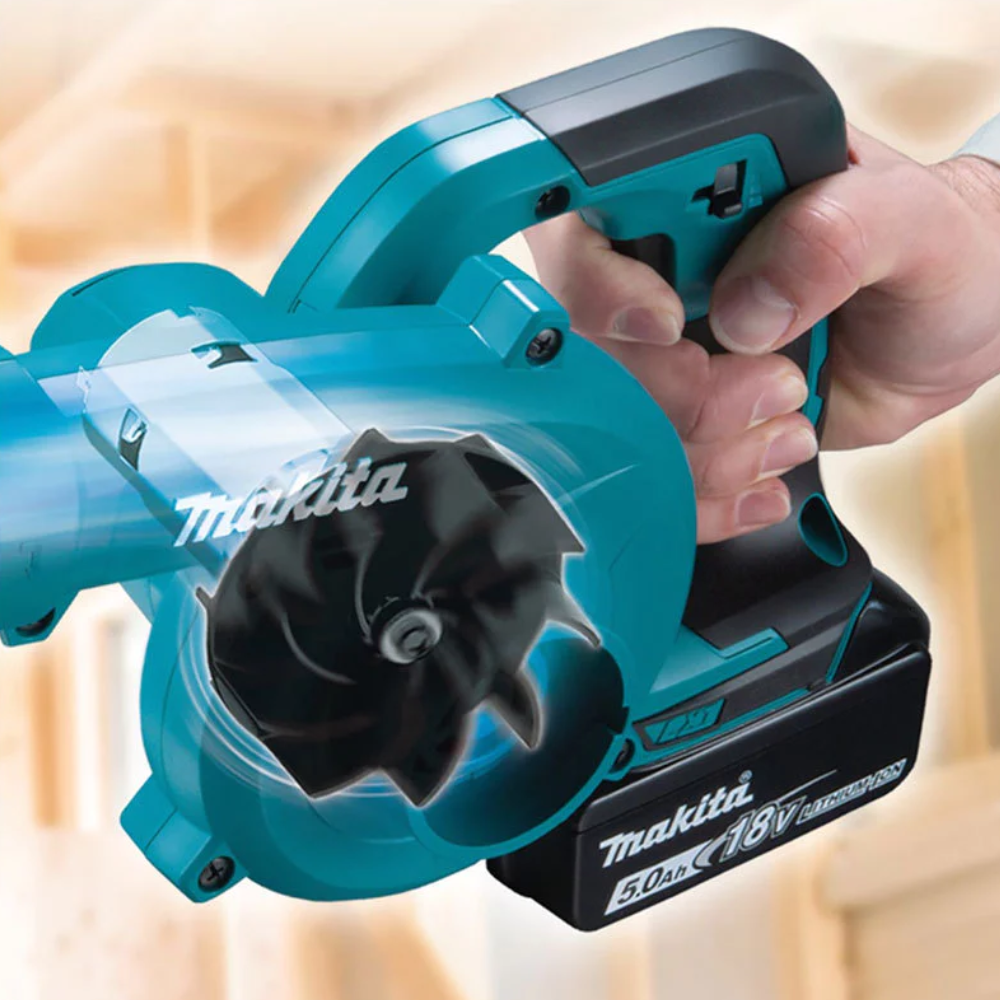 Soprador de Folhas a Bateria 18V DUB186 3.2 m³/min Com Bateria e Carregador Makita