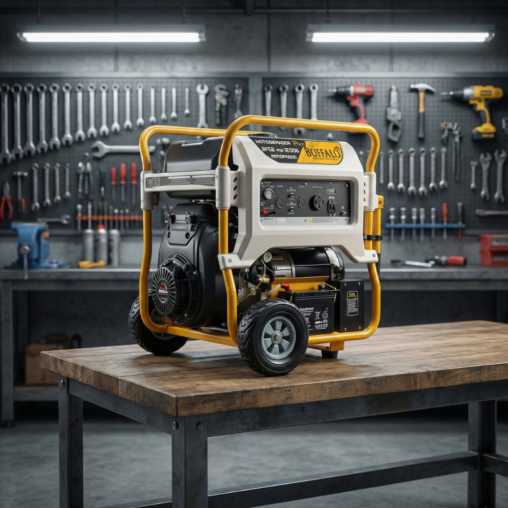 Gerador de Energia Gasolina BFGE 4T 23CV 15KVA 680CC 380V Trifásico com Partida Elétrica Buffalo