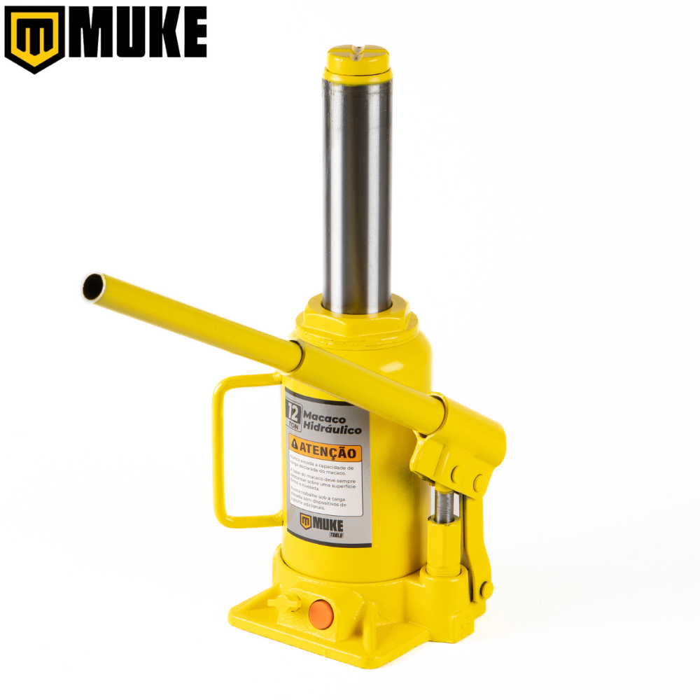 Macaco Hidráulico Tipo Garrafa 12 Toneladas Muke Tools