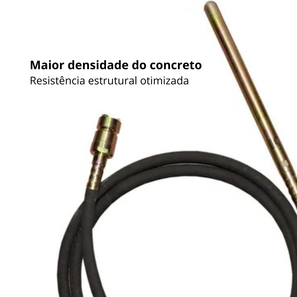 Vibrador de Concreto V60 sem Motor Mangote 5 Metros Buffalo