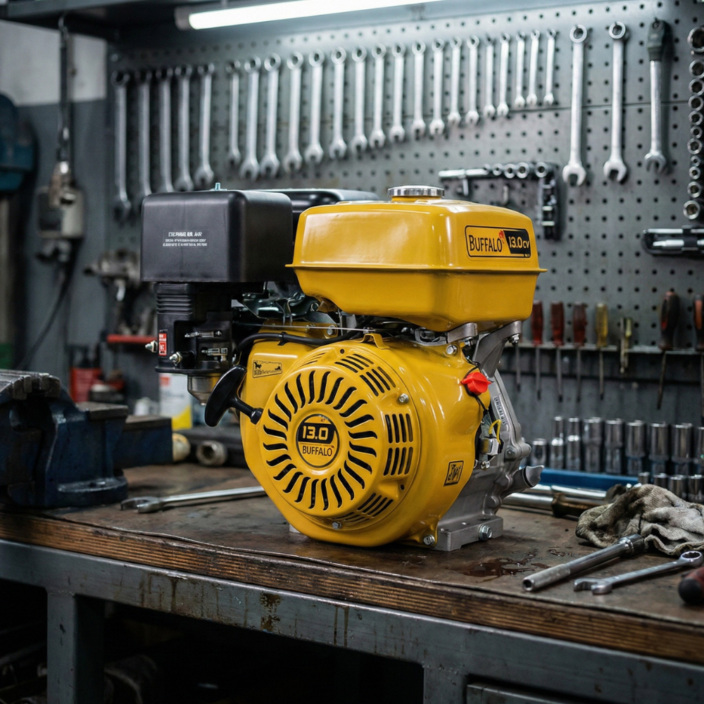 Motor Estacionário Gasolina Partida Manual BFG 13HP/13CV 4T 389cc Buffalo