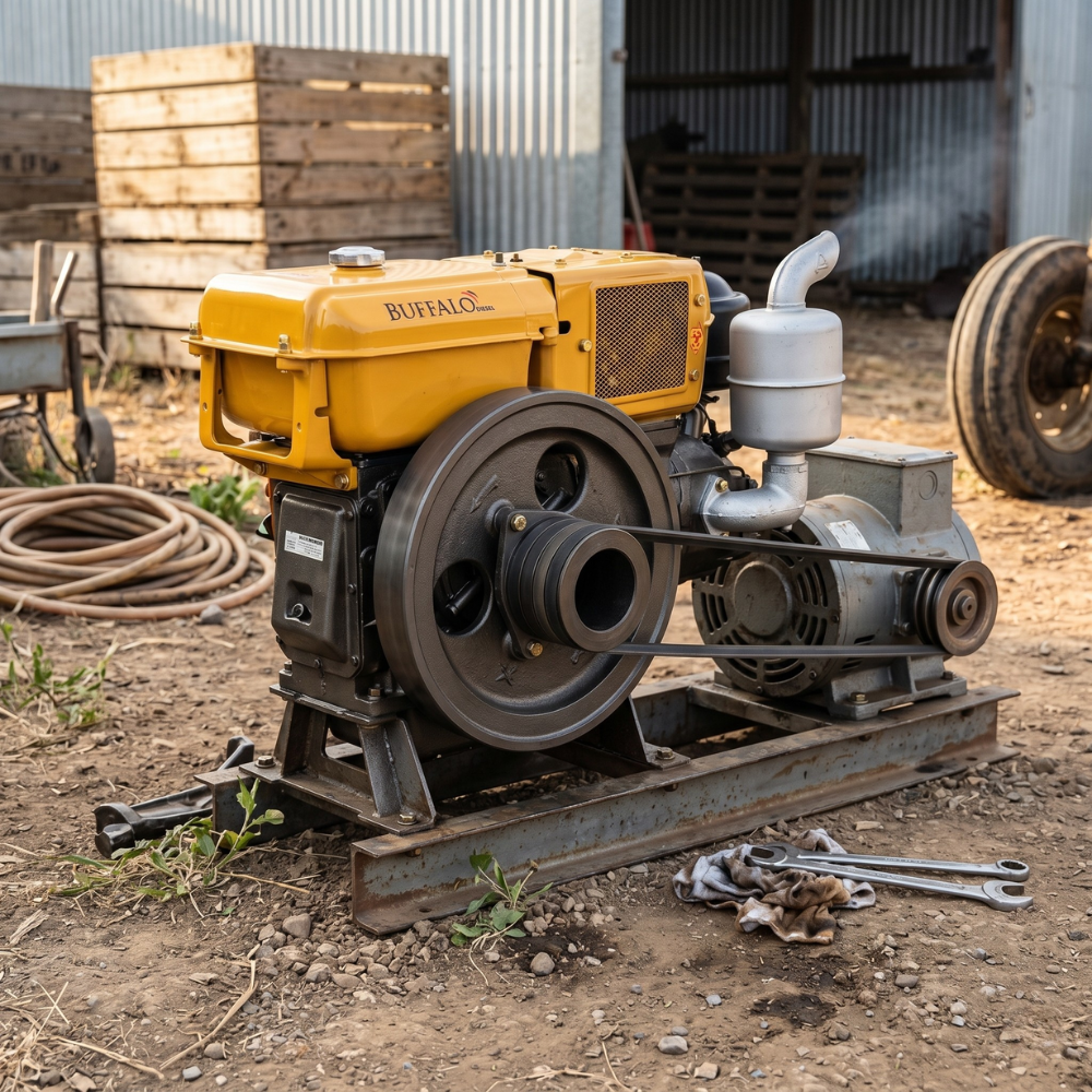 Motor Diesel 18HP Buffalo BFD 18.0 Refrigerado a Água Partida Manual Uso Profissional