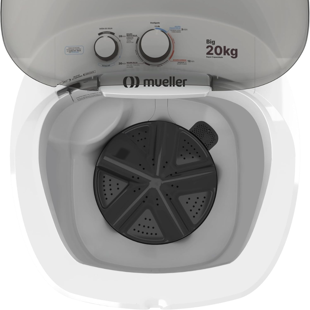 Tanquinho Semiautomático Mueller Big 20Kg Branco