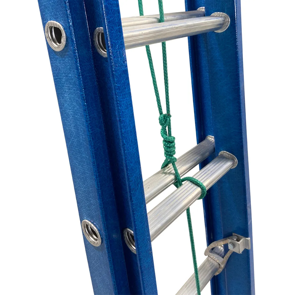 Escada de Fibra e Alumínio Extensível Premium 3,50x5,90m Tipo D 19 Degraus 120kg WBERTOLO