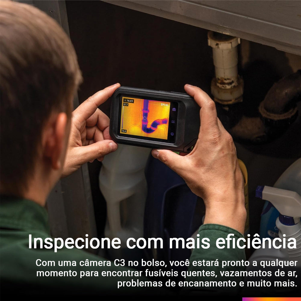 Câmera Térmica Infravermelho Termográfica 12.288 Pixels Flir