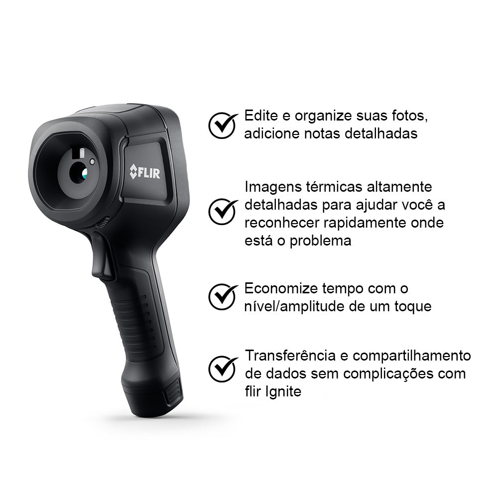 Câmera Termográfica Termovisor Ignite Flir E6 Pro 43.200 Pixels Infravermelho