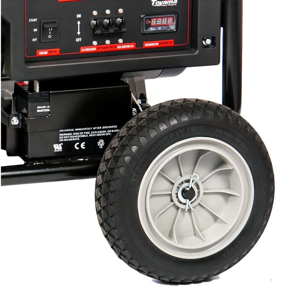 Gerador de Energia a Gasolina TG10000CXE3D-XP 4T 459CC 11.25kVA Trifásico 220V com Partida Elétrica e Manual TOYAMA