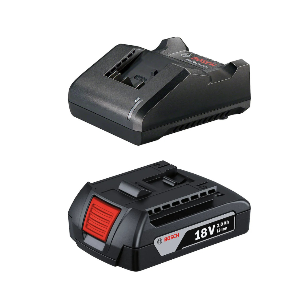 Combo Bosch Furadeira de Impacto GSB 185-LI com Chave de Impacto GDR 18V-200 e 2 Baterias