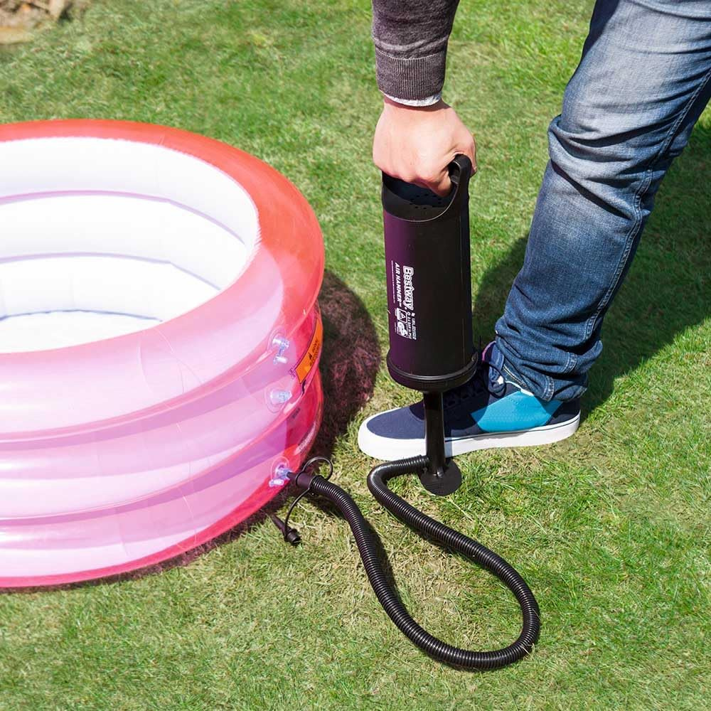 Kit Voleibol Inflável Para Praia E Piscina Com Bomba Manual Laranja/Amarelo Intex