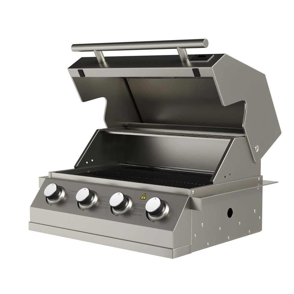 Churrasqueira a Gás para Embutir 4 Queimadores Gourmet Inox Mimo Style