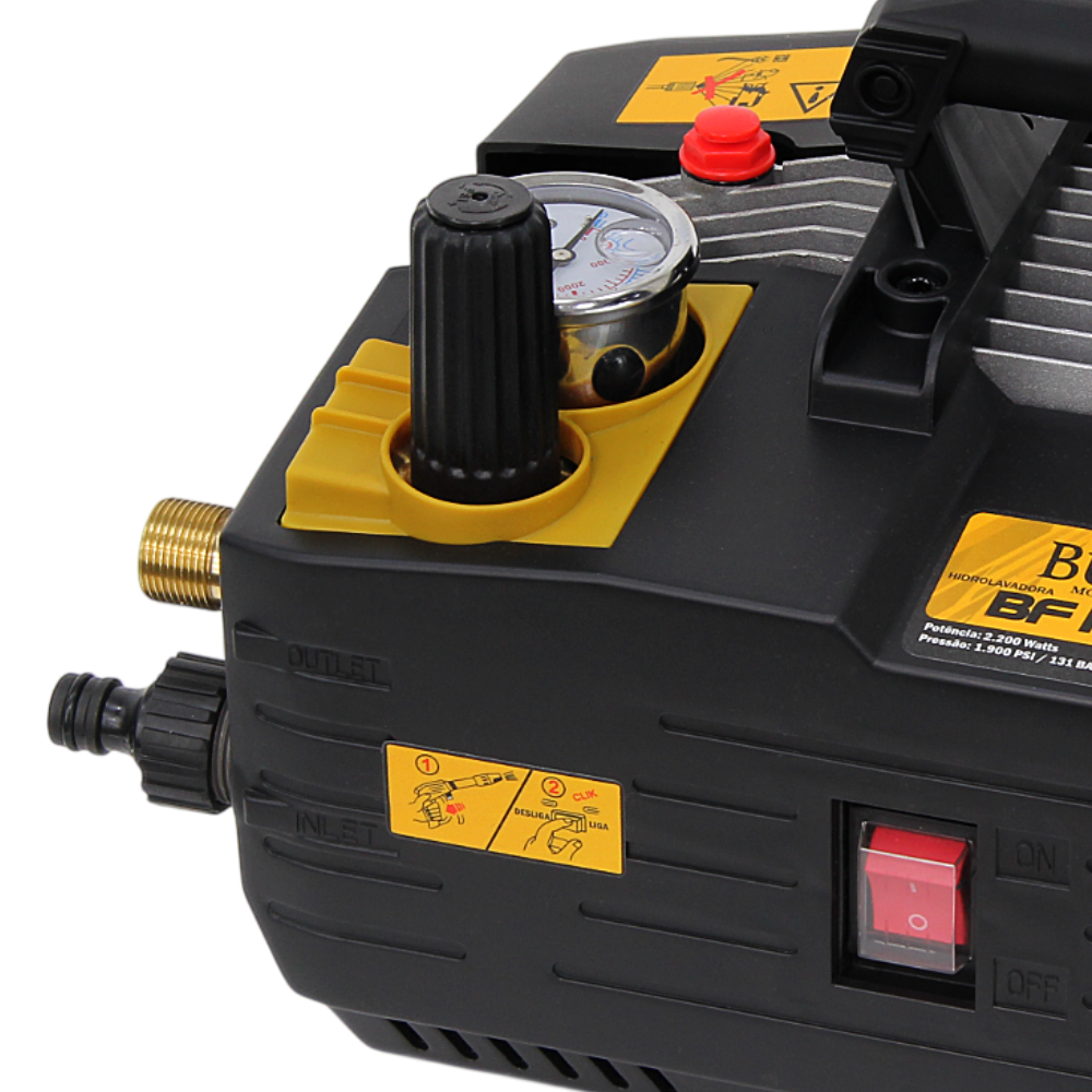 Lavadora de Alta Pressão Profissional Buffalo BF 1900 PRO 1900PSI 2100W 220V