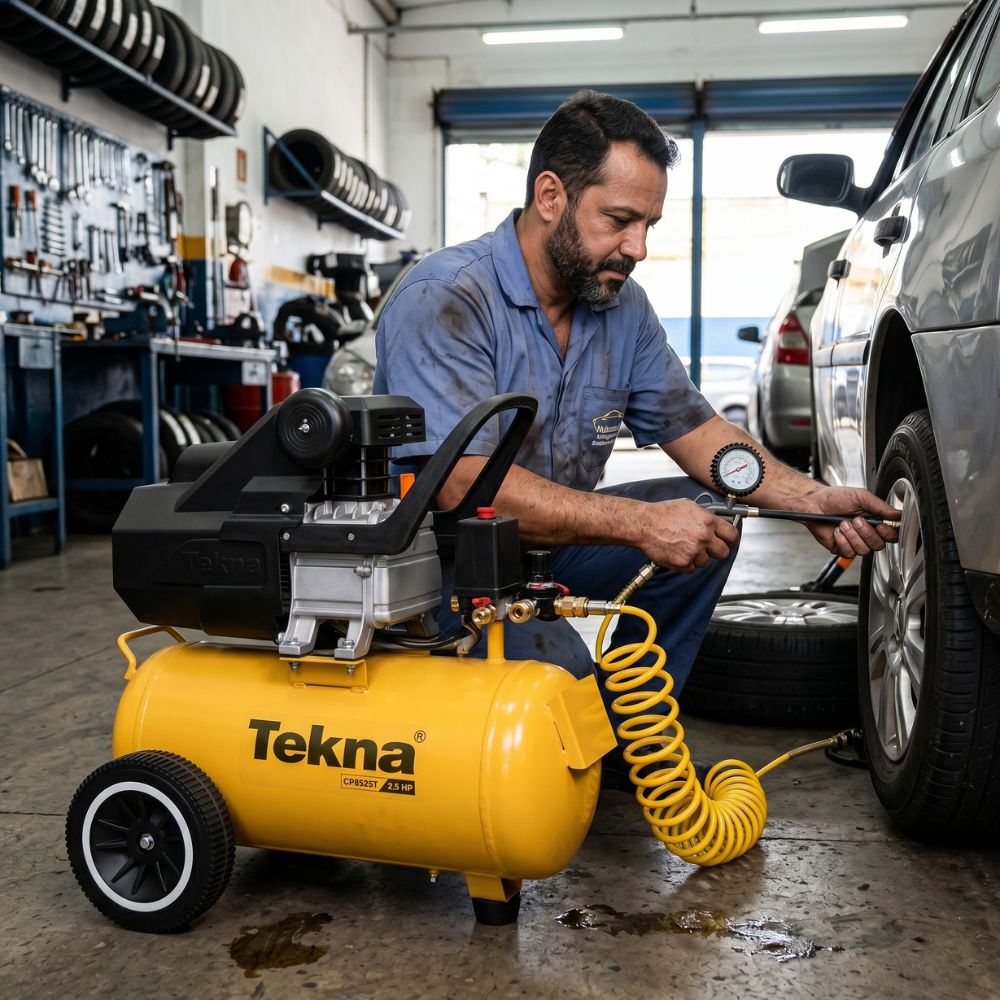 Compressor de Ar CP8525T-1C 8,5 PCM 22 Litros 2HP Portátil Tekna